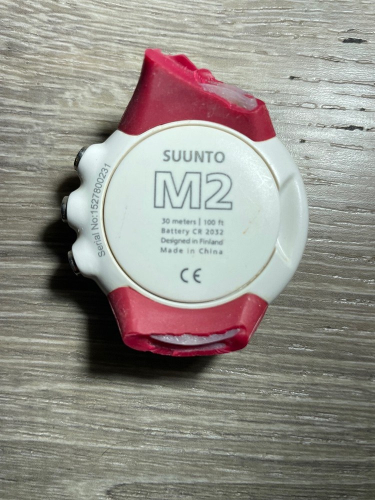 Suunto M2 Training Smart Watch White Ripped bands UNTESTED
