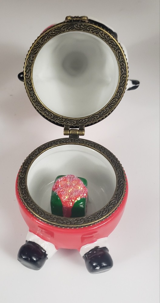 4.25" Santa Clause Hinged Trinket Box #47