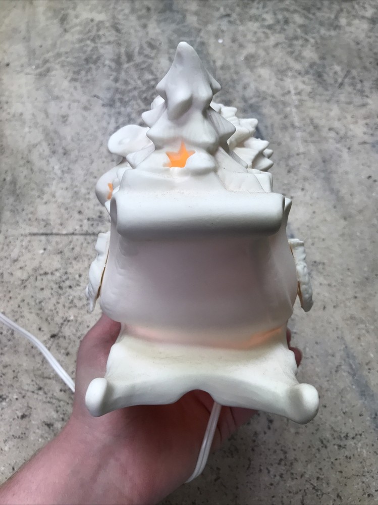 Lincolnshire Santa Sleigh Night Light Tabletop Ceramic - Switch Read - Fast Ship