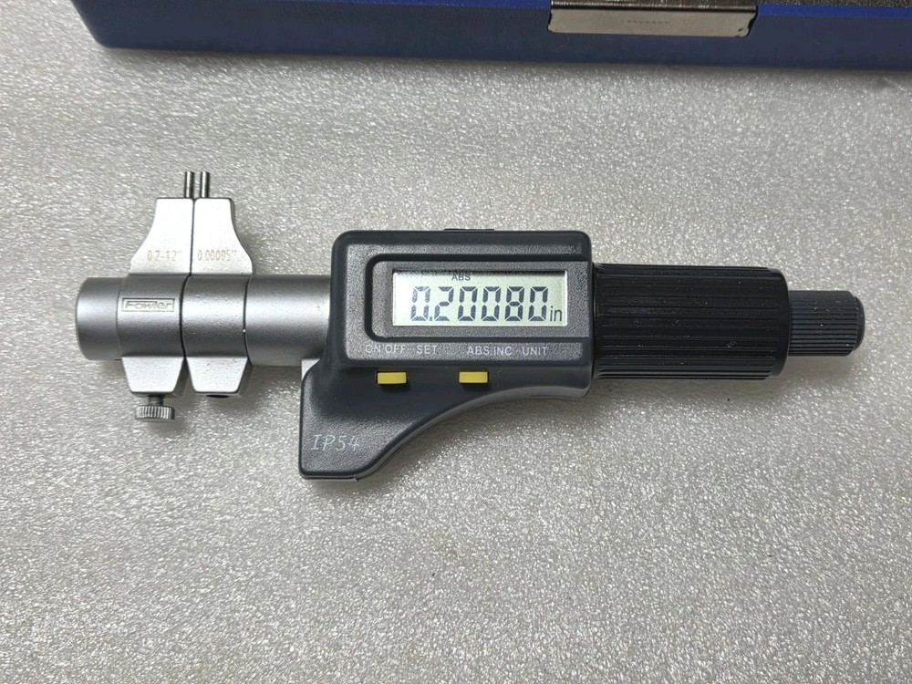 Fowler 54-860-275-0 Electronic IP54 Inside Micrometer, Range 0.2"-1.2" ☆Nice☆