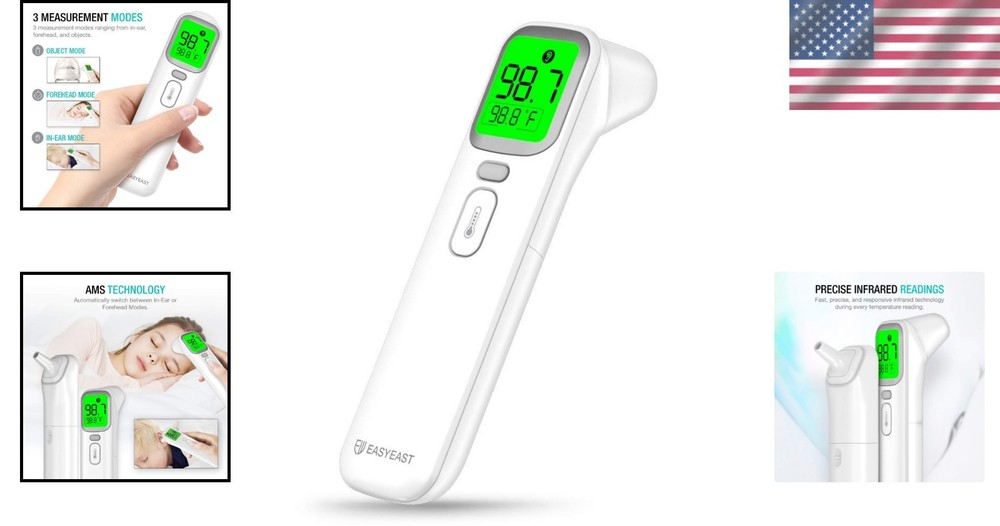 Compact Touchless Infrared Thermometer for Kids - Easy & Accurate Readings