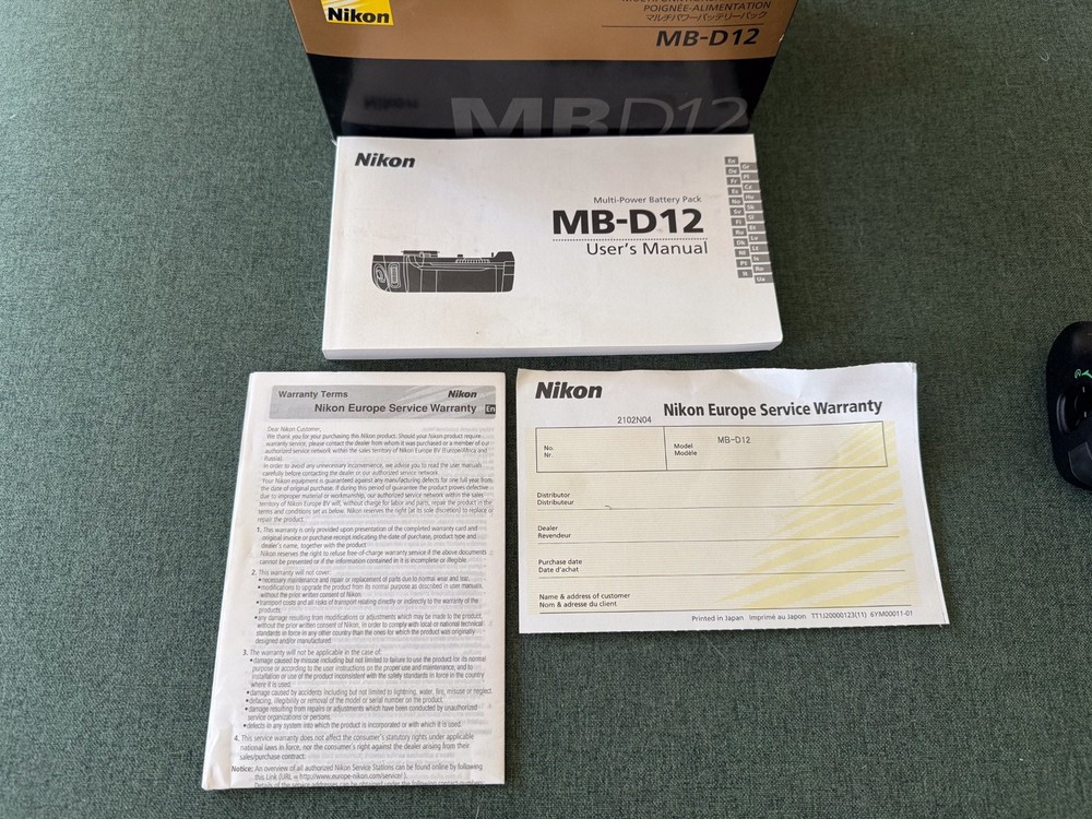 Nikon MB-D12 Multi Power Battery Pack, with box.
