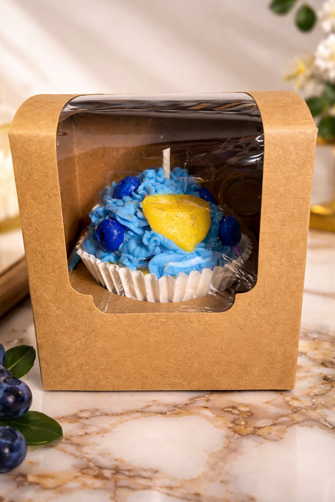 Lemon Blueberry Cupcake Candle