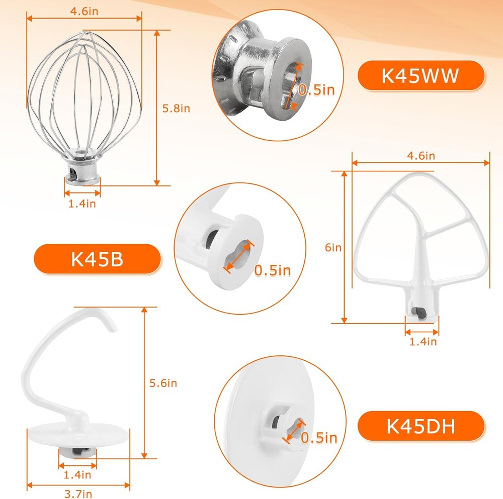 Stand Mixer Attachments 3-Piece Kit -Replace for Kitchen aid Accessories...