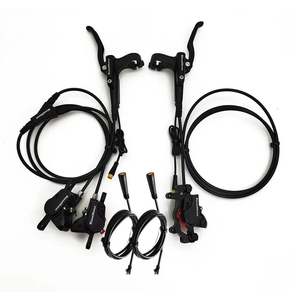 Ebike Hydraulic Disc Brake Kit Front Double Rear Single Oil Brake Components