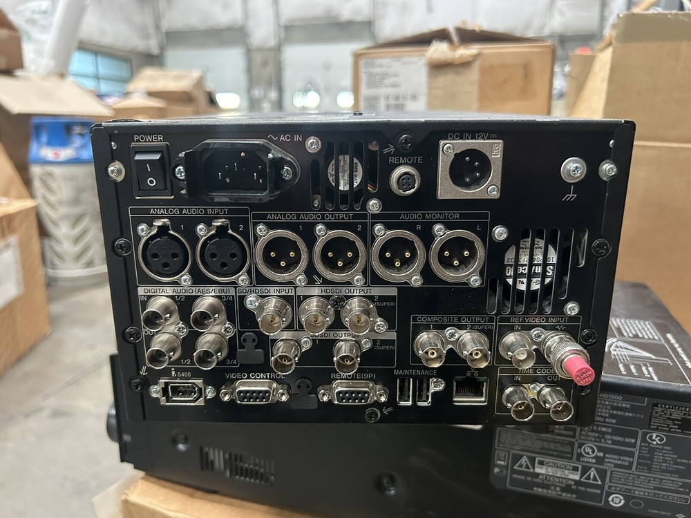 Sony PDW-HD1500 XD Cam HD Recorder Needs Battery Replacement