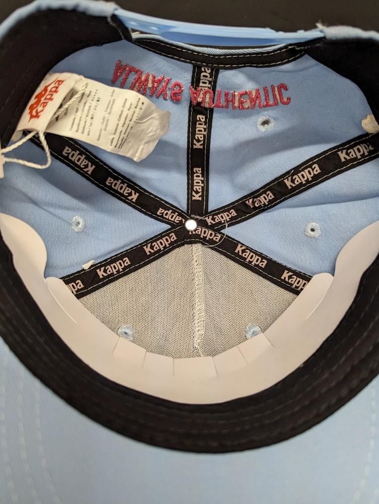 Kappa Hat Graphik Logo Authentic Tornado Snapback Adjustable Light Blue - NWT