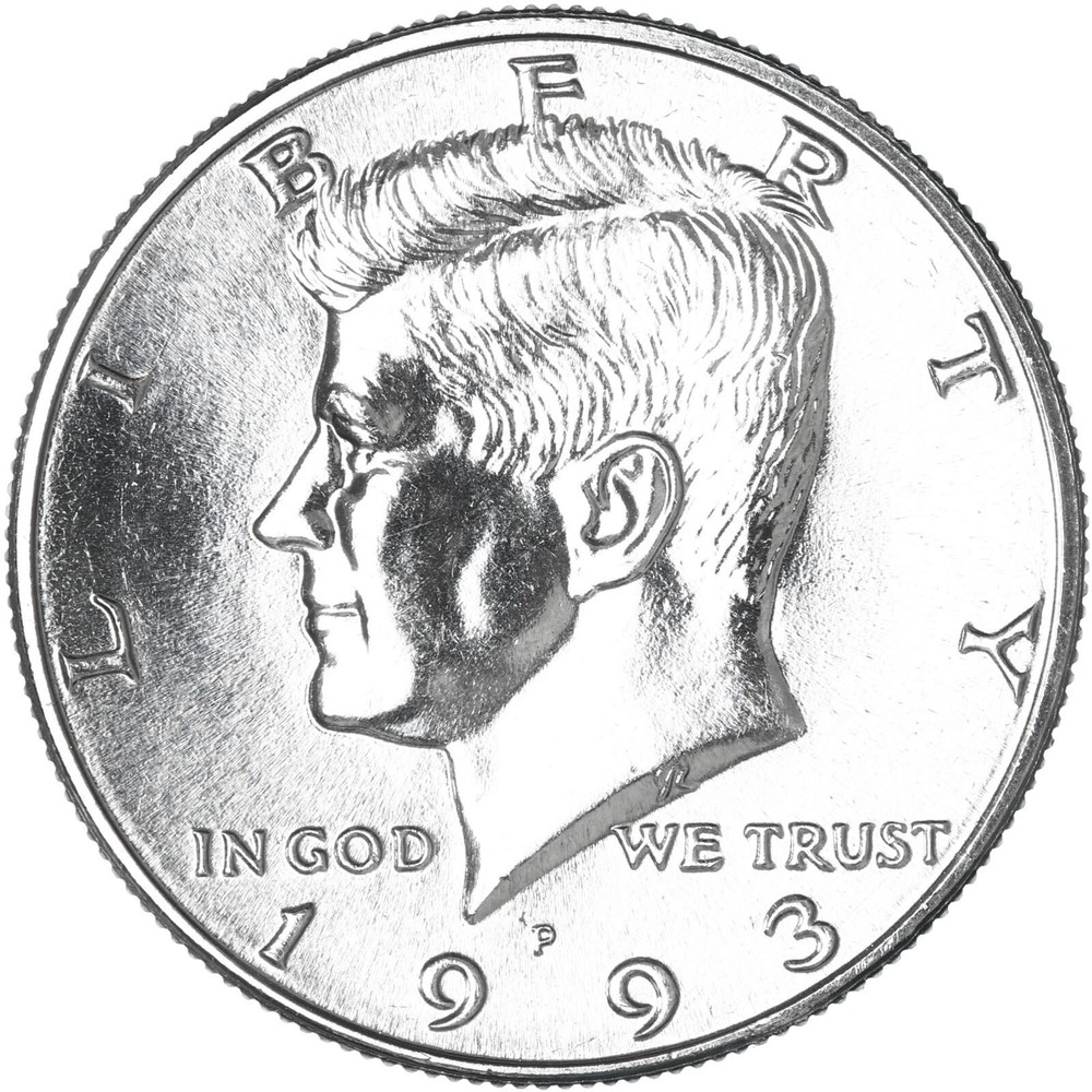 1993 P D Kennedy Half Dollar BU 2 Coin Year Set