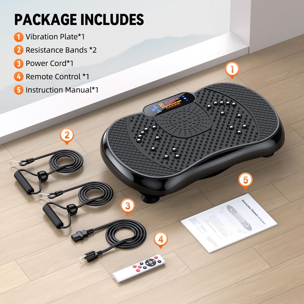 Vibration Plate Exercise Machine 2025 Upgraded Vibrating Plate for Lymphatic ...