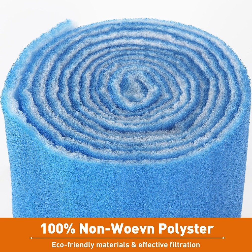 Easy to replace 30cm * 355cm ventilation filter non-woven polyester aquarium