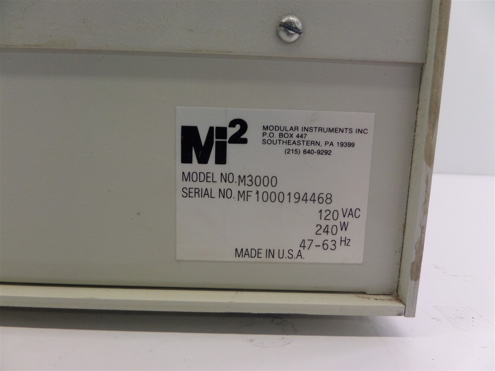 Modular Instruments MI2 M3000 Mainframe with Plug-Ins