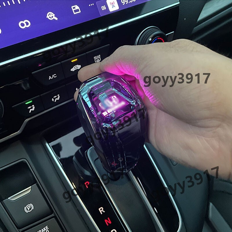 CRYSTAL GEAR SHIFT KNOB Handle With LED Light For Honda Civic 10th 11th 9th Gen