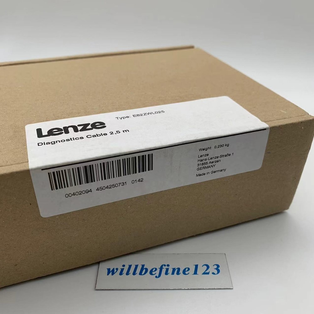 1pc Lenze inverter E82ZWL025 connecting cable. Diagnostic cable. 2.5 meters long