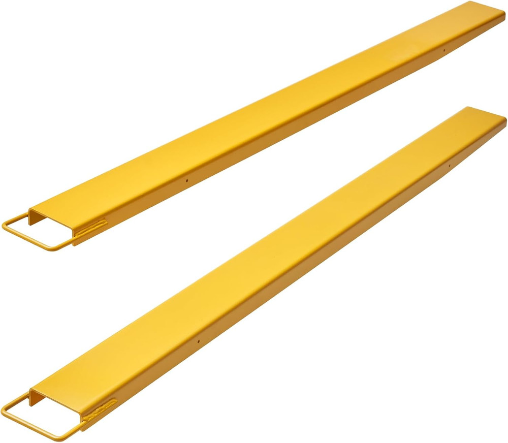 Forklift Extensions, 84 Inch Fork Extensions 4.5 Inch Width, Heavy Duty Steel Pa