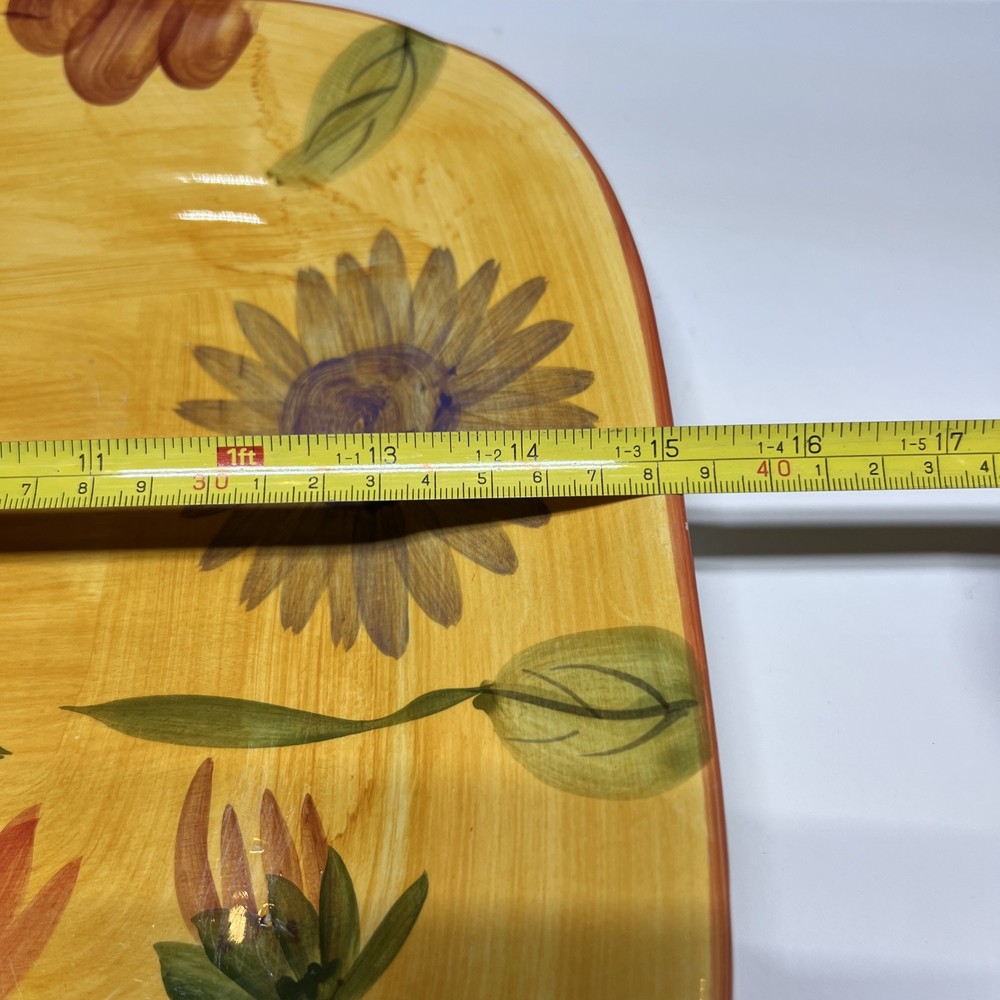 12.25”x 15” Flower Pattern Serving Platter