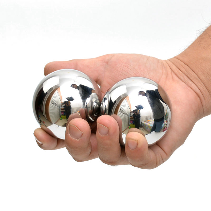 Baoding Ball Solid Stainless Steel 50mm 10pcs For Wrist Strengthening Relaxation
