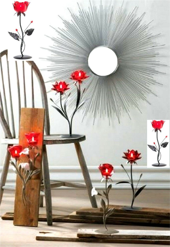 ROMANTIC!,,,RUBY ROSE LOVE VOTIVE CANDLE HOLDER ** NIB