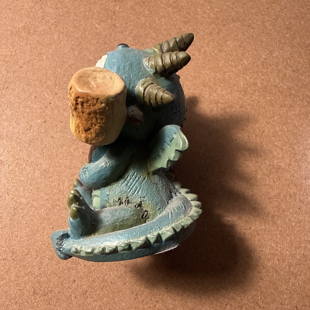 Furrybones Figurine 'Scorchie'. Summit Collection Skeleton Marshmallow