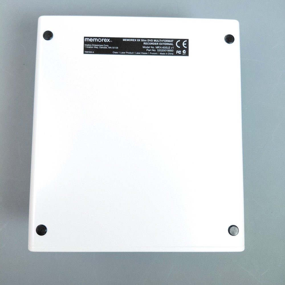 Memorex External DVD / CD Recorder Writer White.