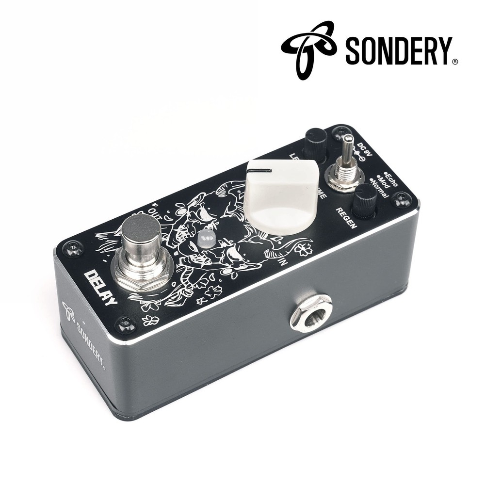 Sondery Digital Delay Pedal with 3 Effects - Echo Modulation and