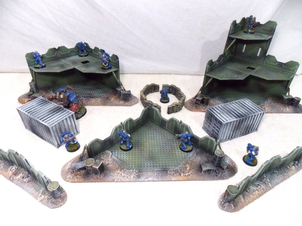 WARGAMING TERRAIN PAINTED BUNDLE 9 PIECE SET...ADVANCE ORDERS
