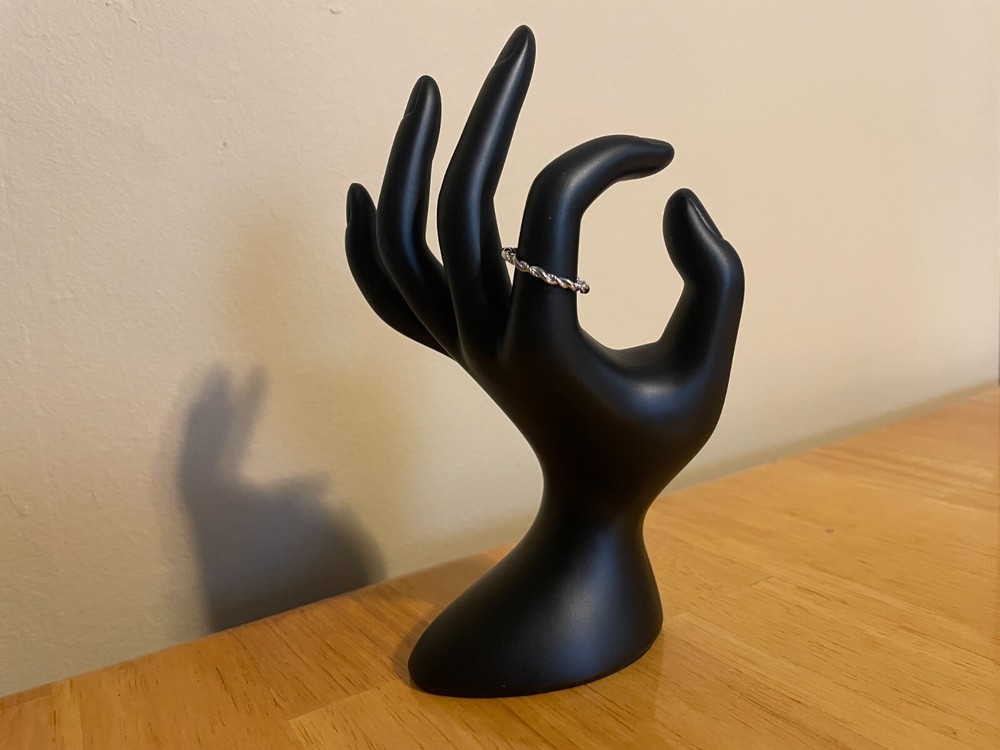 Sterling Silver 3mm Braided Twisted Stackable Band Ring .925