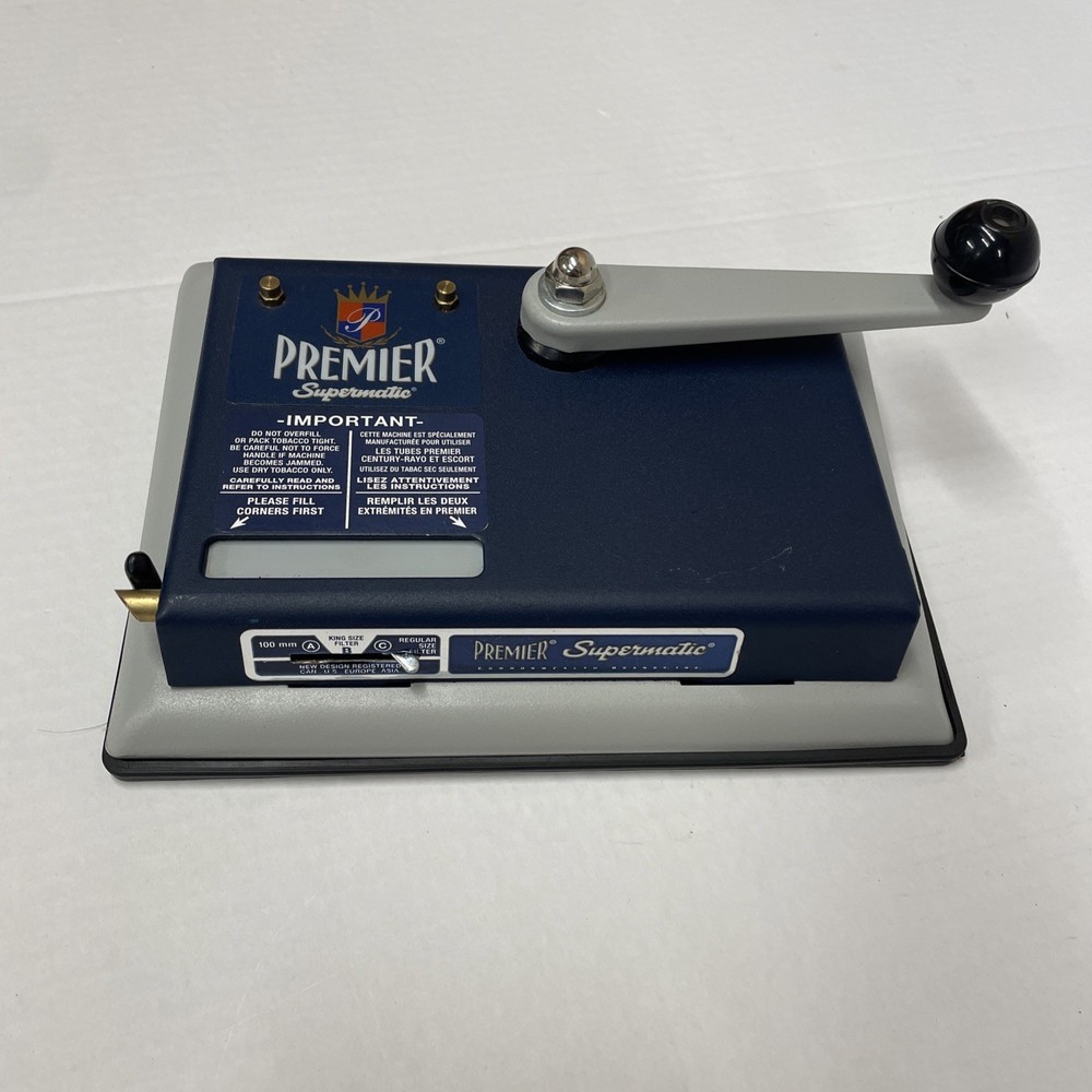 PREMIER Supermatic Cigarette Injector Machine Makes 100mm Regular & King Size