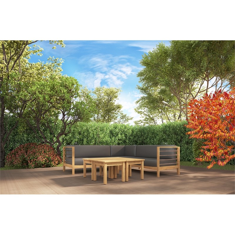 Dionne Square Teak Outdoor Side Table