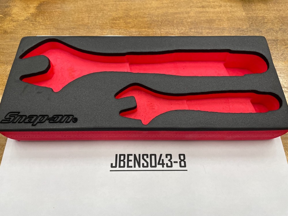 Snap-on Tools RED FOAM ORGANIZER for 6" & 10" Soft Grip Adjustable Wrenches