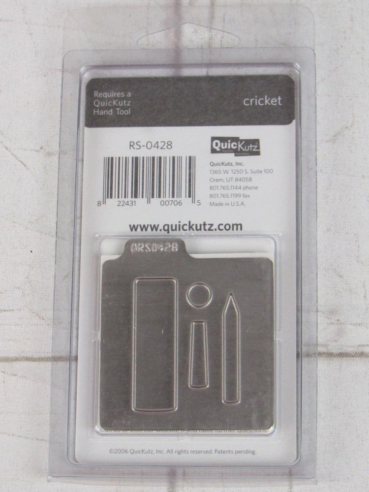 QuicKutz Cricket 2x2, 1 Cutting Die Set RS-0428