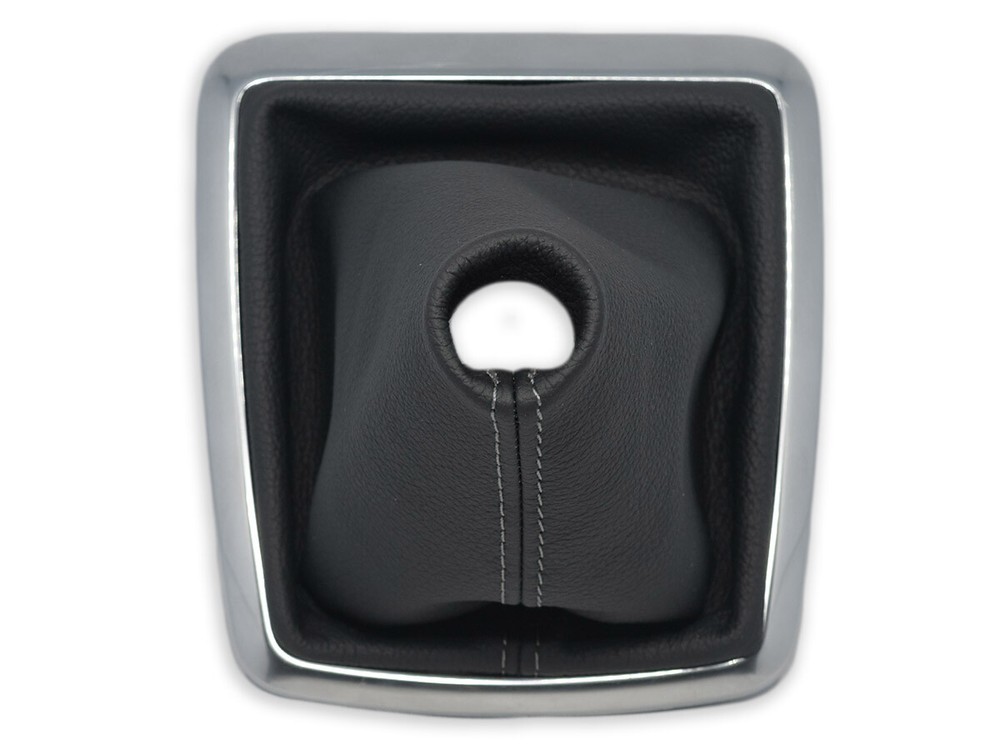FOR FORD FOCUS 2 FL 2008-2010 GEAR SHIFT BOOT GAITER LEATHER STITCHING GRAY