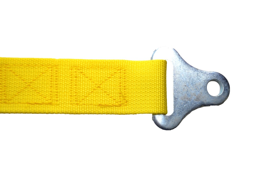 2" LATCH & LINK Y FLOOR MOUNT HARNESS. 3 POINT BUGGY BELT PULL DOWN LAPS YELLOW