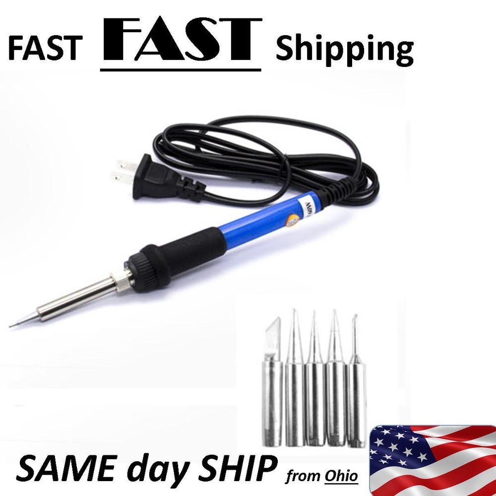 Soldering Iron - Electrical Engineering SCHOOL supply - 60W with 5 tips
