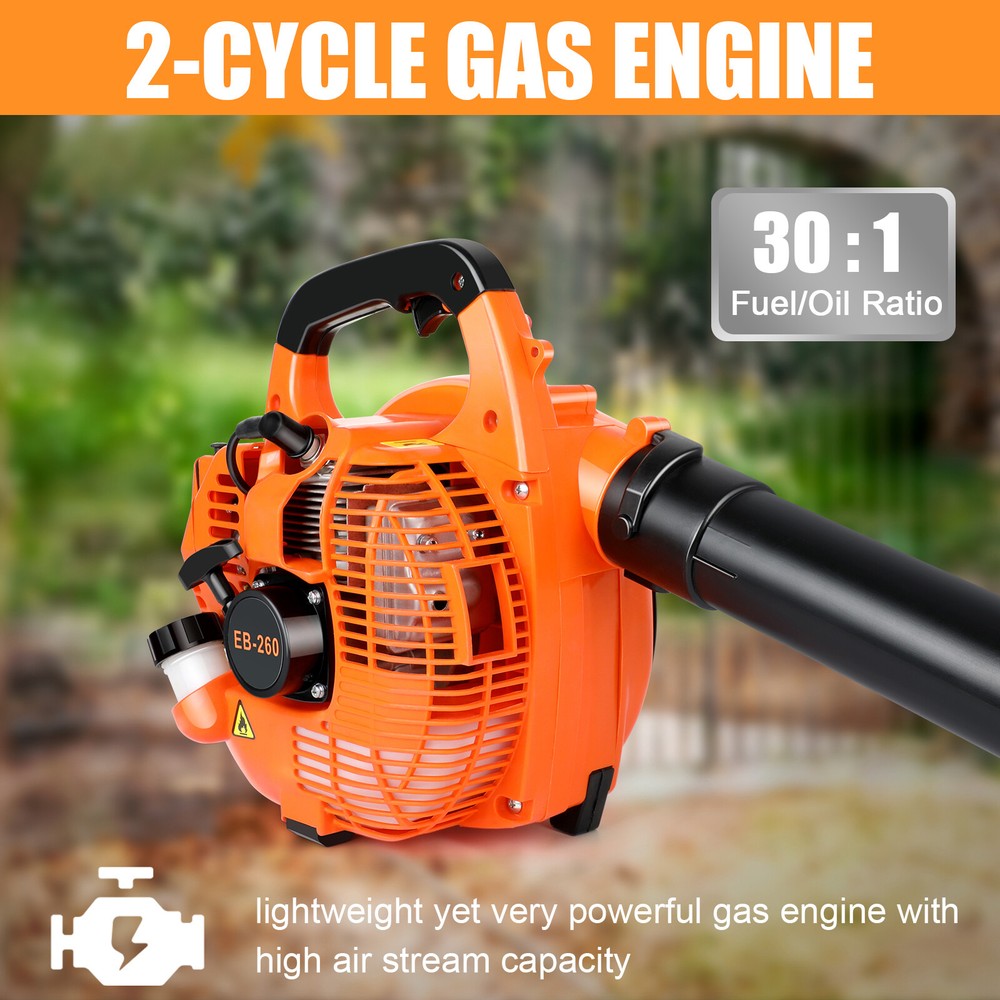 Gas Leaf Blower Gasoline Blower 665CFM 26CC/43CC/30CC 2-Stroke Engine Blower