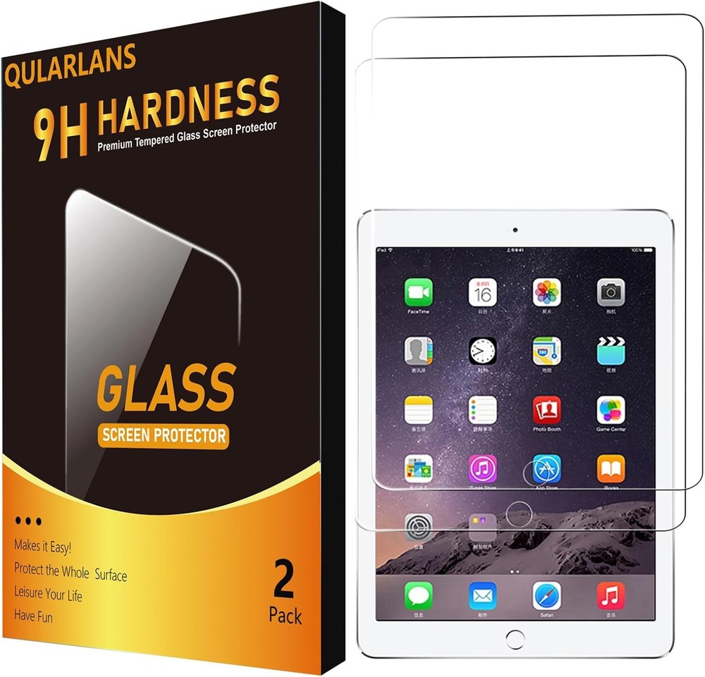 2 Pack Screen Protector for iPad 6th 5th 6th/5th Gen (2018/2017), Clear
