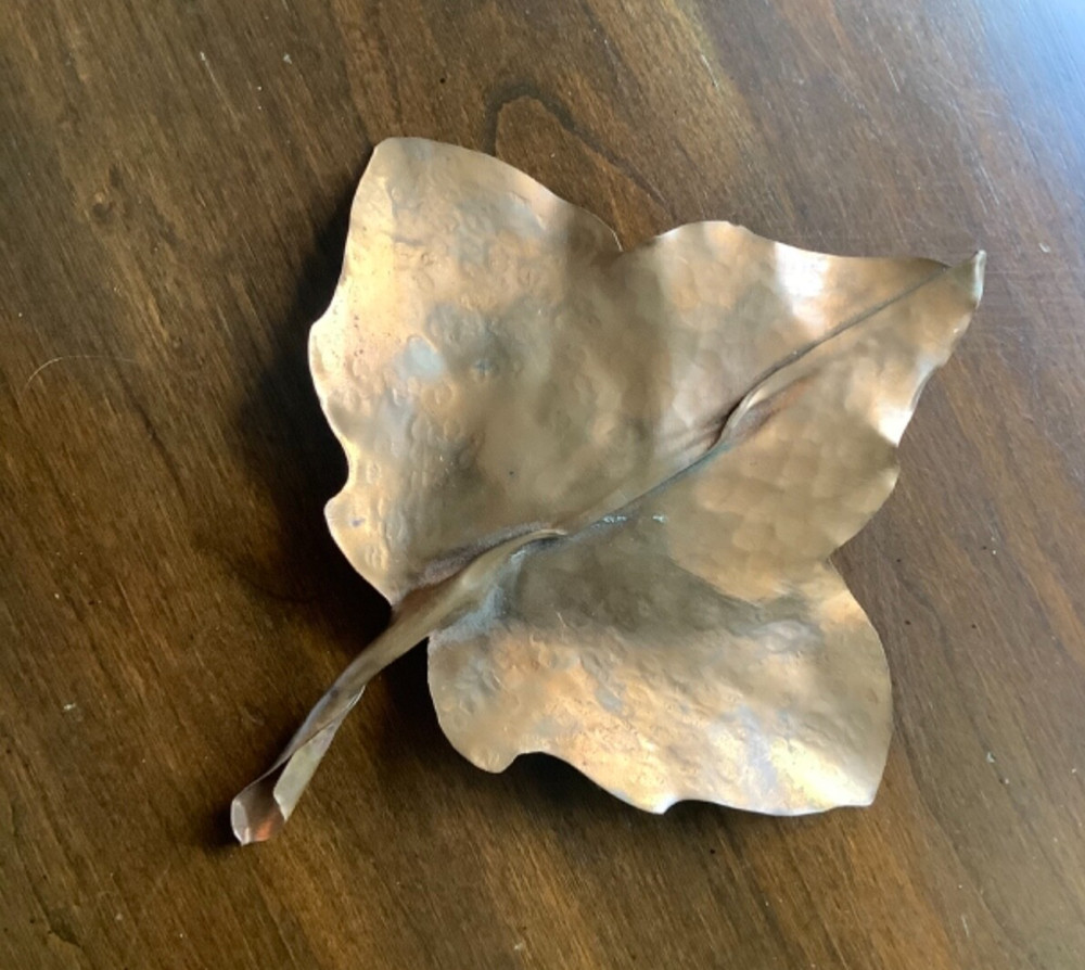 Handmade Decorative Copper Leaf (Ivy?)