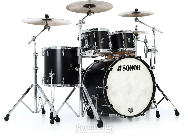 Sonor Momentum Beech 4-piece Shell Pack - GT Black