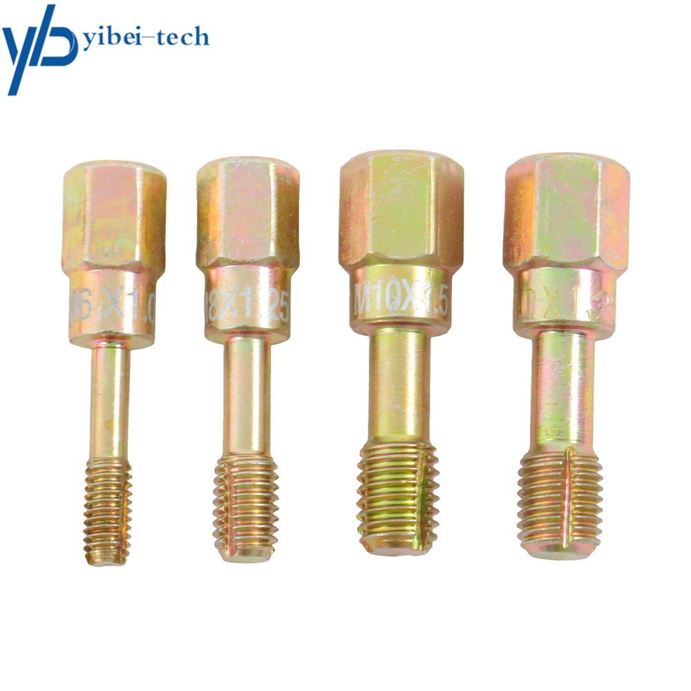 15-Pieces M6 M8 M10 M12 Metric Thread Chaser Set Practical Thread Restorer Tool