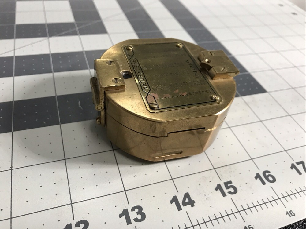 Old Vintage Compass Sun Dial Made In India