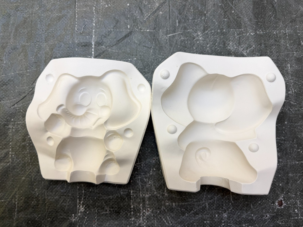 VINTAGE BYRON CERAMIC MOLDS #BH-733 LUMPY THE ELEPHANT