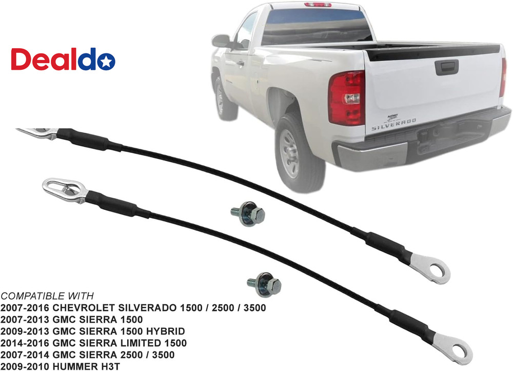 APA Replacement Tailgate Cable with Hardware for 2007-2016 Silverado Sierra 2009