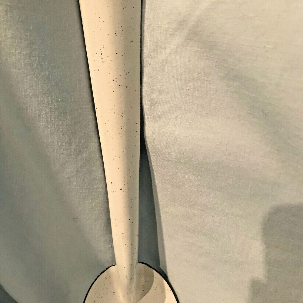 Enamelware Cat Spoon 12" Kiln Fired Daugherty Studio No chips $19.99