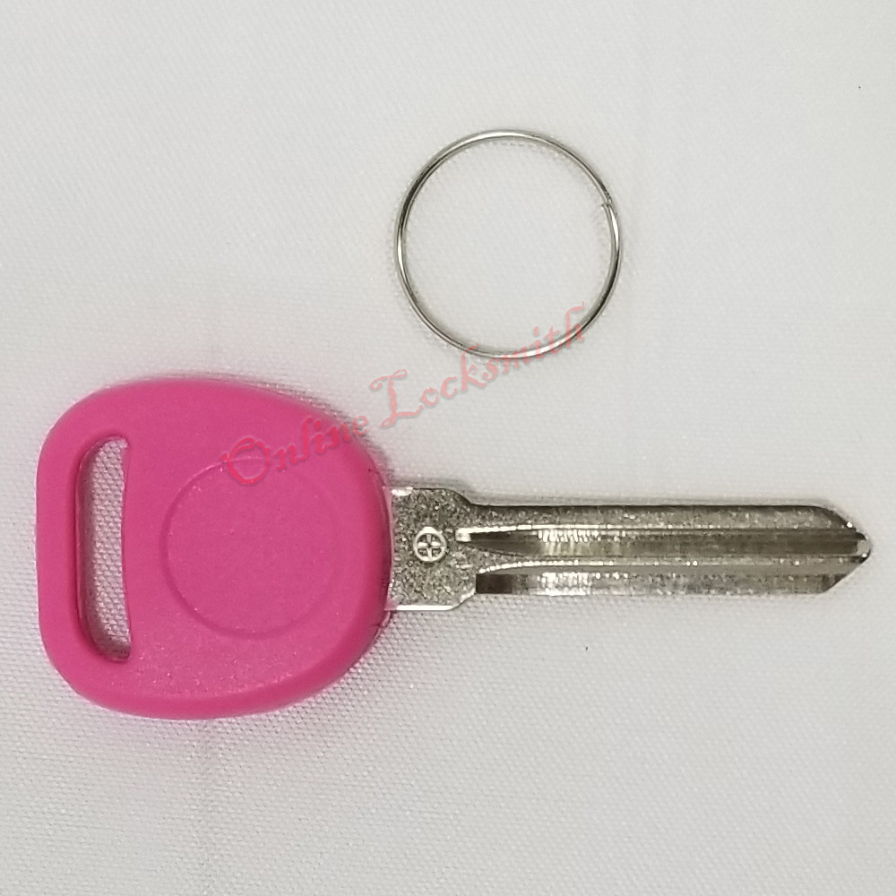 Transponder Chipped Key Pink B111 For Gm Vehicles Easy DIY Programming ID46
