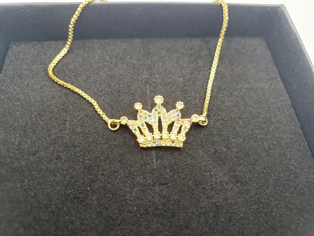 Hand Crafted Brass Adjustable Slider Crown Bracelet