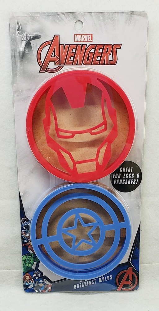 Marvel Avengers 2 Silicone Breakfast Molds/New