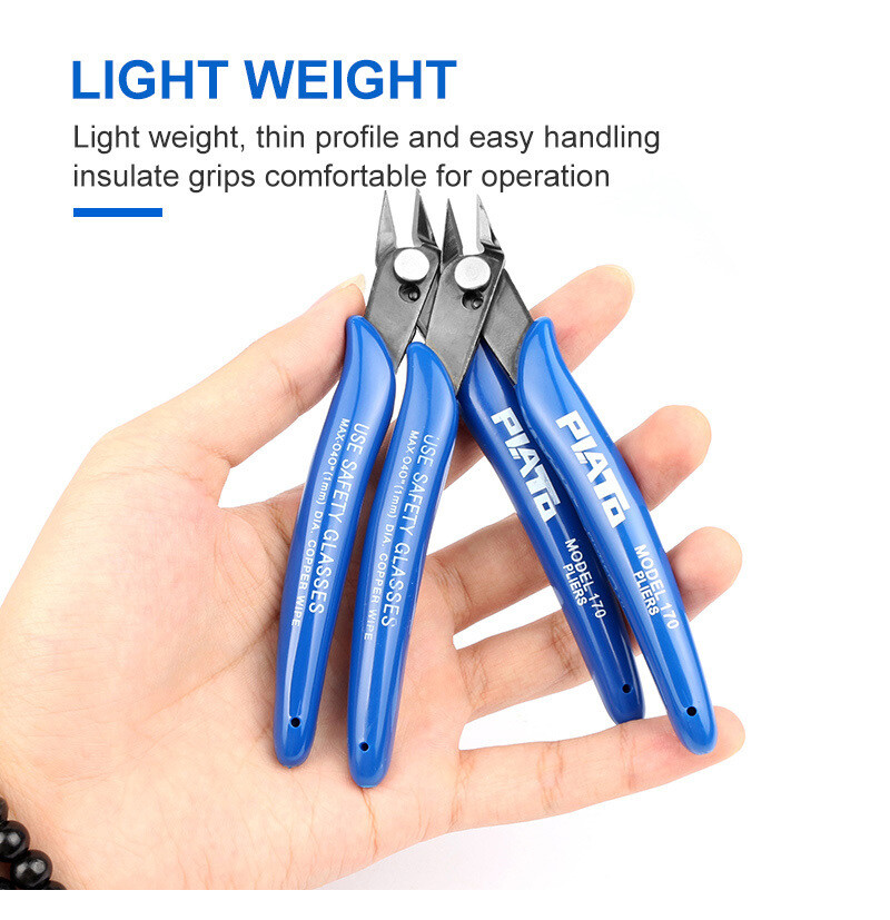 for Plato Model 170 Flush Wire Cable Cutter Cutting Snips Pliers Side DIY Tool