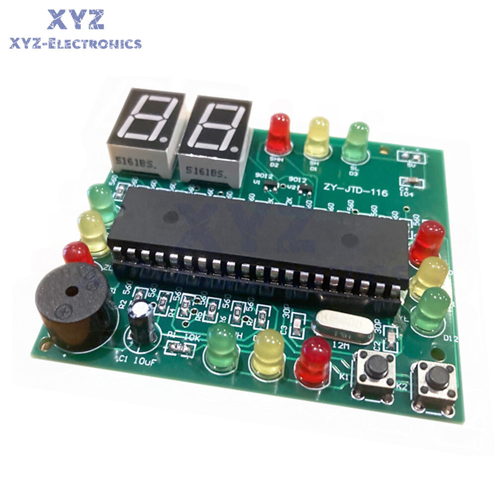 51 Single-chip Microcomputer Traffic Light Signal Light DIY Assembly Kit Set