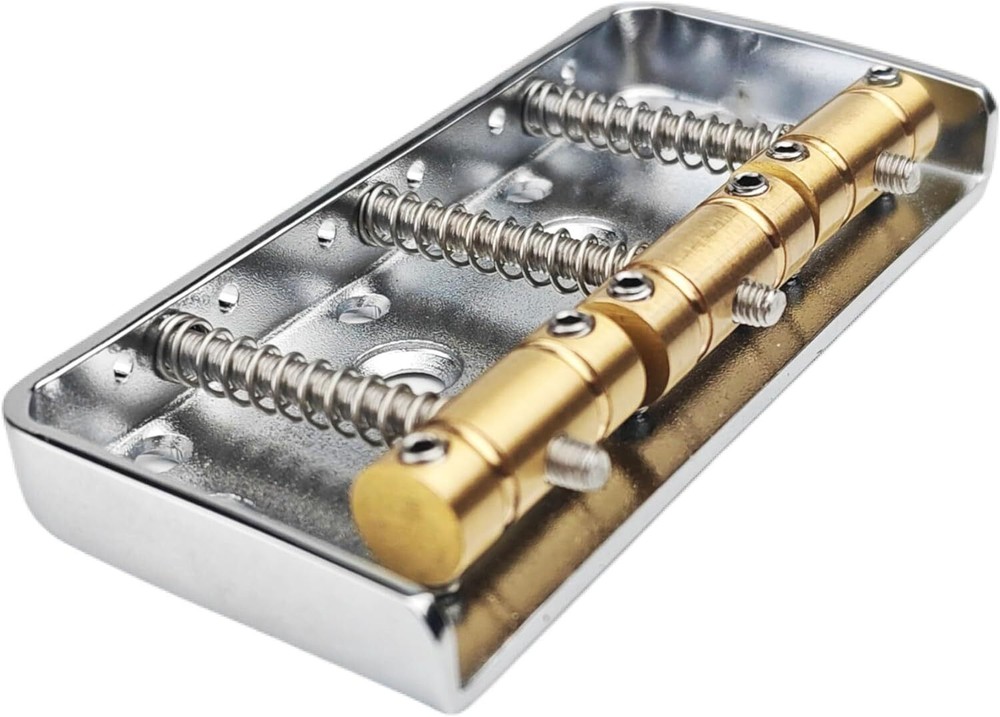 Silver Short Guitar Bridge Brass string code 3-Saddle for Tele Telecaster Guitar