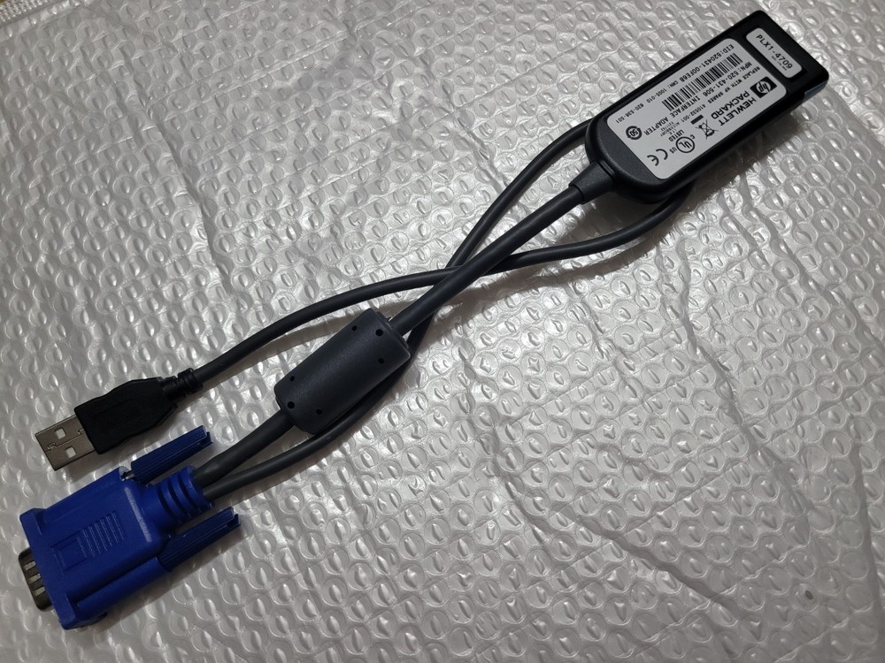 HP HPE 410532-001 AF603A USB KVM Switch Module Cable POD SIM CIM