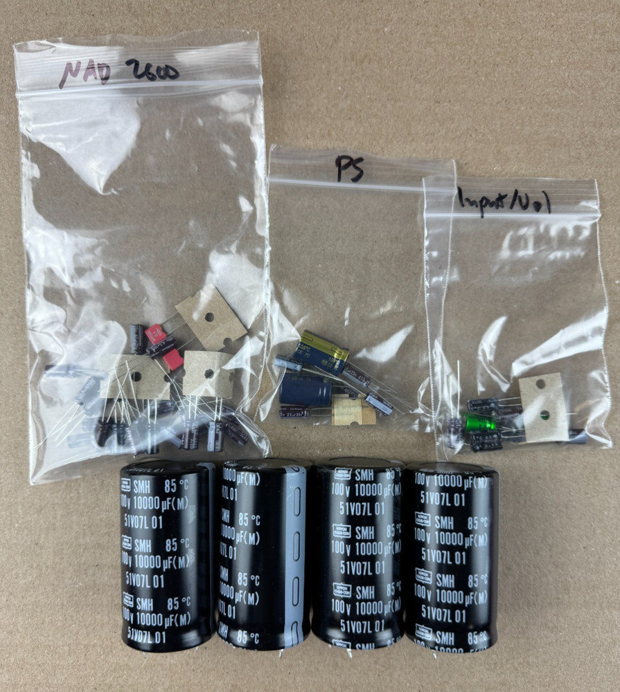 NAD 2600 Amplifier Recap Kit Complete Set